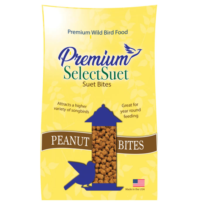 Premium Select Suet Peanut Bites for Birds - High Energy Wild Bird Food, 48oz - Attract Cardinals, Woodpeckers & Bluebirds - Perfect for Backyard Bird Feeders in Winter & Cold Weather