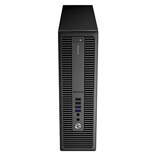 Refurbished HP ProDesk 600 G2 SFF Desktop PC - Intel G4400, 16GB RAM, 500GB HDD, Windows 10, WiFi - Ideal for Home Office, Business & Remote Work