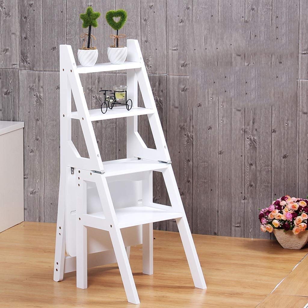 DASHADAO Foldable Bamboo Step Stool for Home, Indoor Climbing Stool with Thickened Pedal, Non-Slip Ladder Stool for Kitchen, Bathroom, and Storage - Perfect for Reaching High Shelves and Cabinets