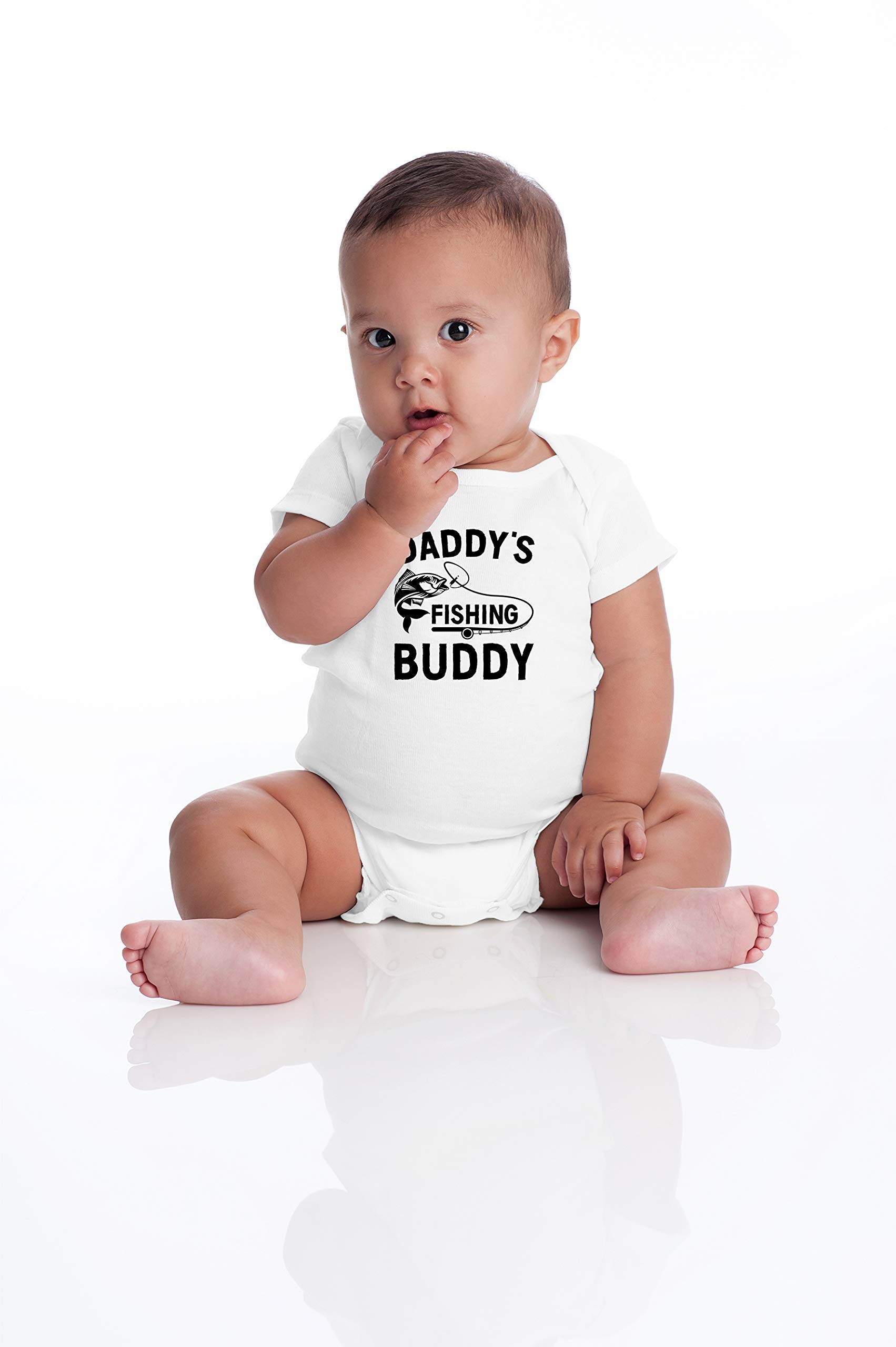 Funny Baby Bodysuit - Daddy's Fishing Buddy Outfit for Newborns & Toddlers - Perfect for Family Adventures