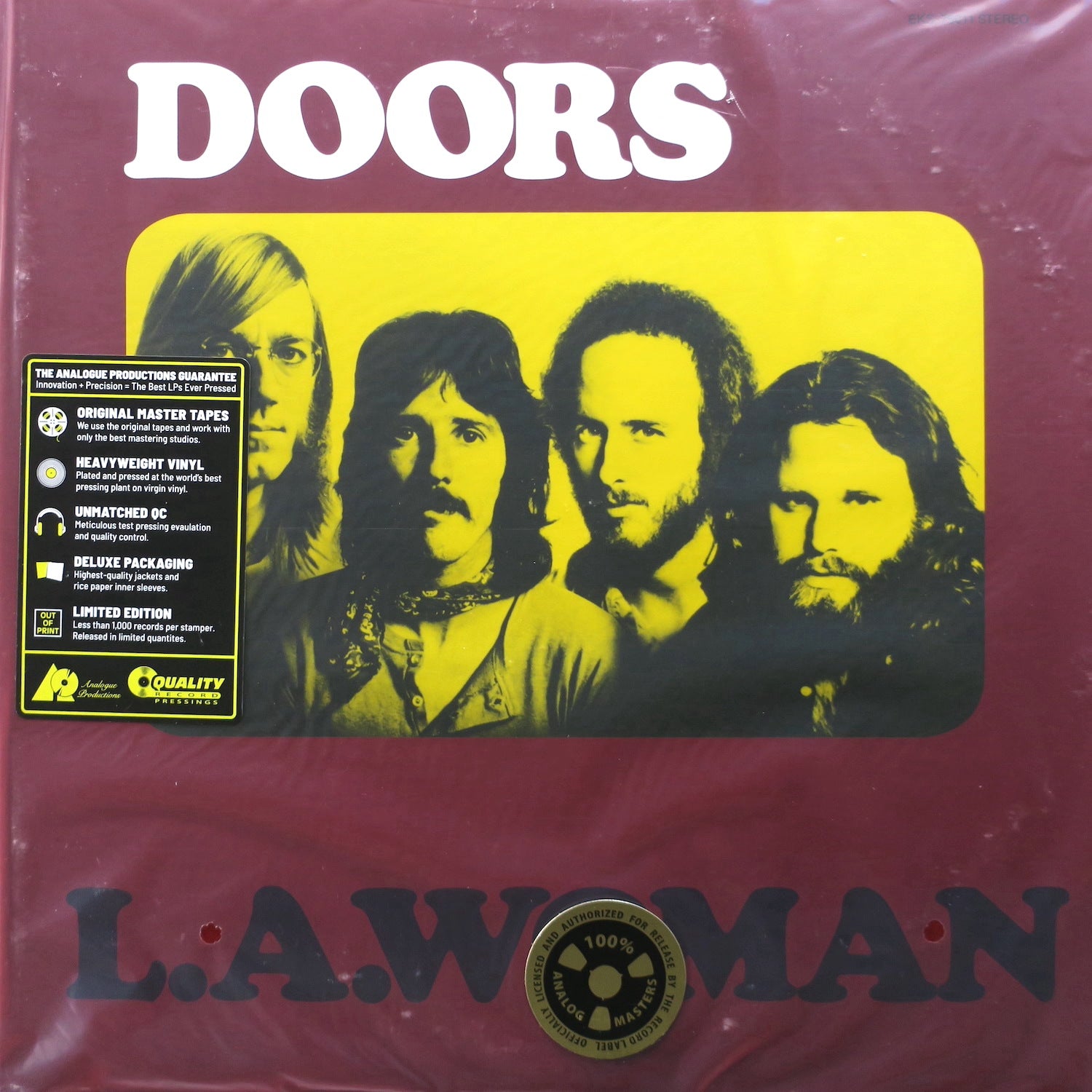 The Doors 'L.A. Woman' 180g 45rpm Vinyl 2LP - Limited Edition High-Quality Audiophile Record by Analogue Productions - Perfect for Music Collectors & Vinyl Enthusiasts