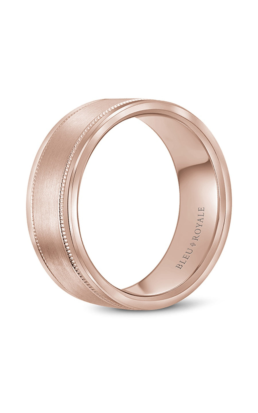 Bleu Royale Men's Wedding Band RYL 038R85 - 14K Gold Tungsten Ring for Grooms & Anniversary Gifts - Perfect for Weddings, Engagements & Special Occasions