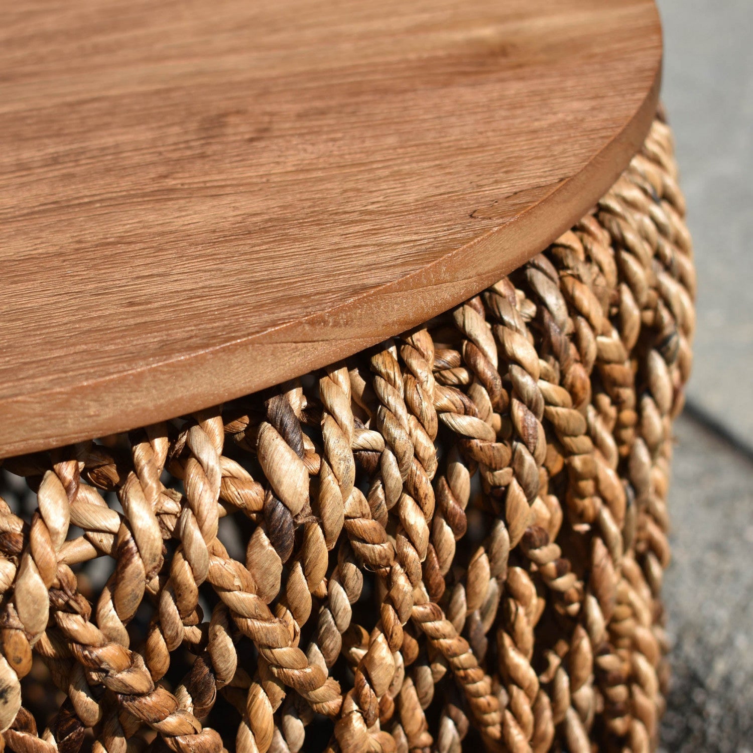 Bayan Knut Large Side Table - Brown Wood End Table for Living Room, Bedroom, or Office - Perfect for Coffee, Books, and Decor