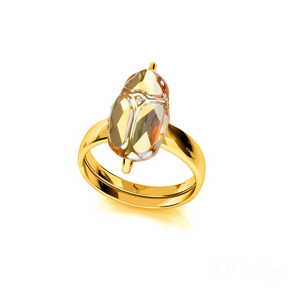 24K Gold Plated Sunshine Ring for Women - Elegant Fashion Jewelry Gift for Birthday, Anniversary & Special Occasions - Perfect for Summer, Beach & Boho Style Outfits