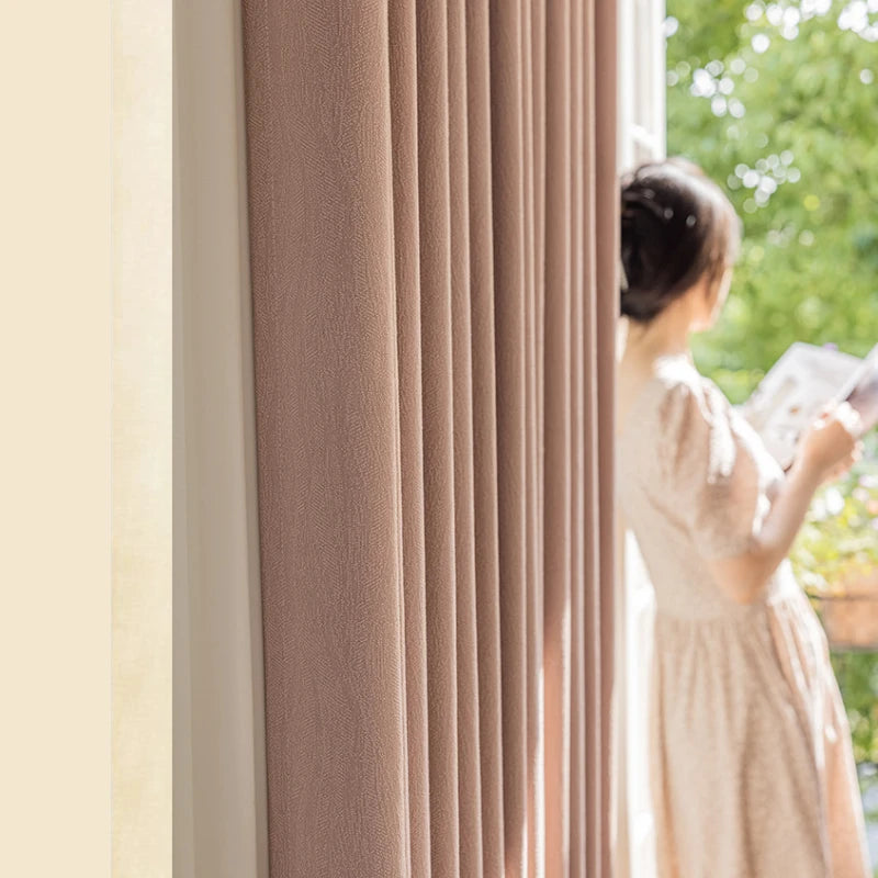 Claire Polyester Wavy Pattern Curtain Swatch - Elegant Window Treatment for Living Room, Bedroom & Home Decor