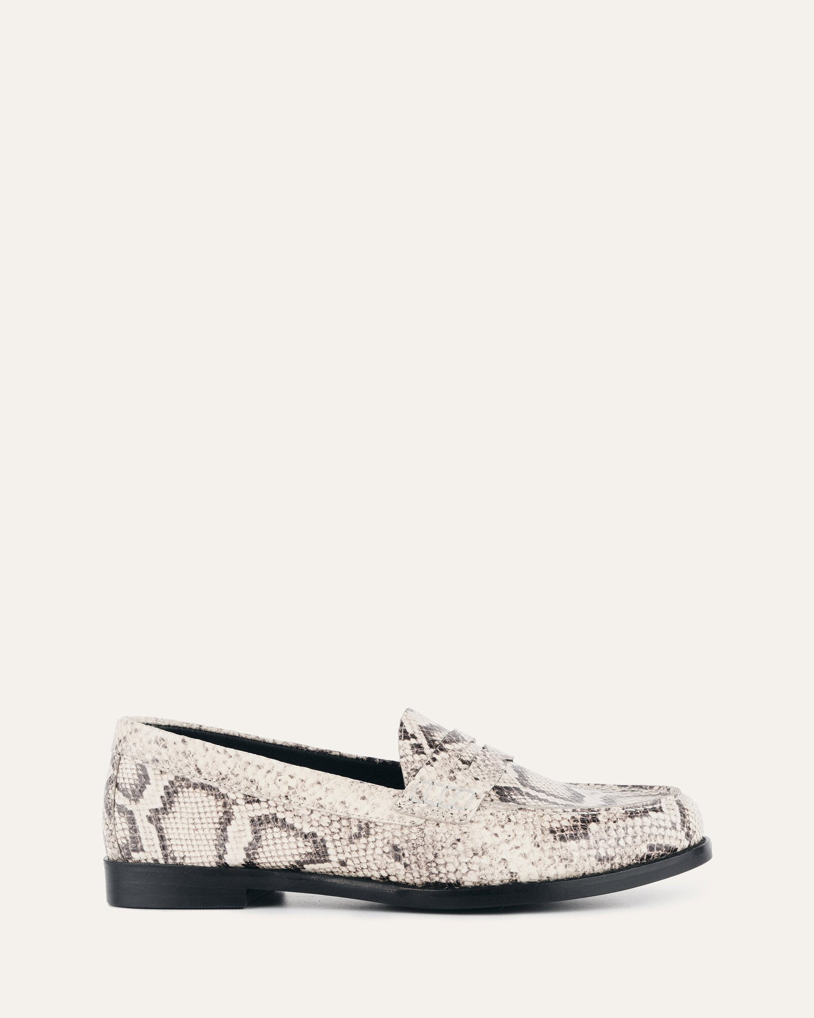 TAIT Loafers for Men - Genuine Snake Print Leather Slip-On Shoes - Comfortable & Stylish for Casual Wear, Office & Outdoor Activities
