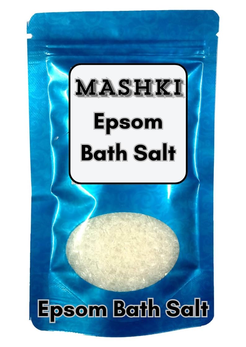 Premium MASHKI Epsom Salt (Magnesium Sulfate) for Muscle Relief, Pain Relief & Skin Care | Wound Healing & Plant Growth Booster | Relaxing Bath Soak, Gardening Aid & Therapeutic Treatment