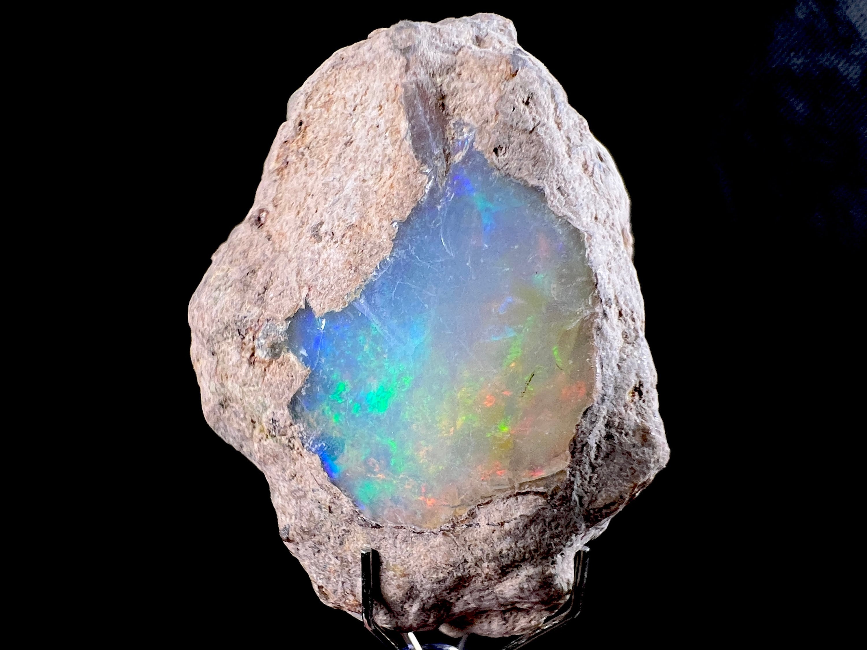 Premium 4A Welo Opal Raw Crystal - Certified Cutting Grade Opal for Jewelry Making (50617) - Perfect for Rings, Necklaces & Handcrafted Gemstone Designs