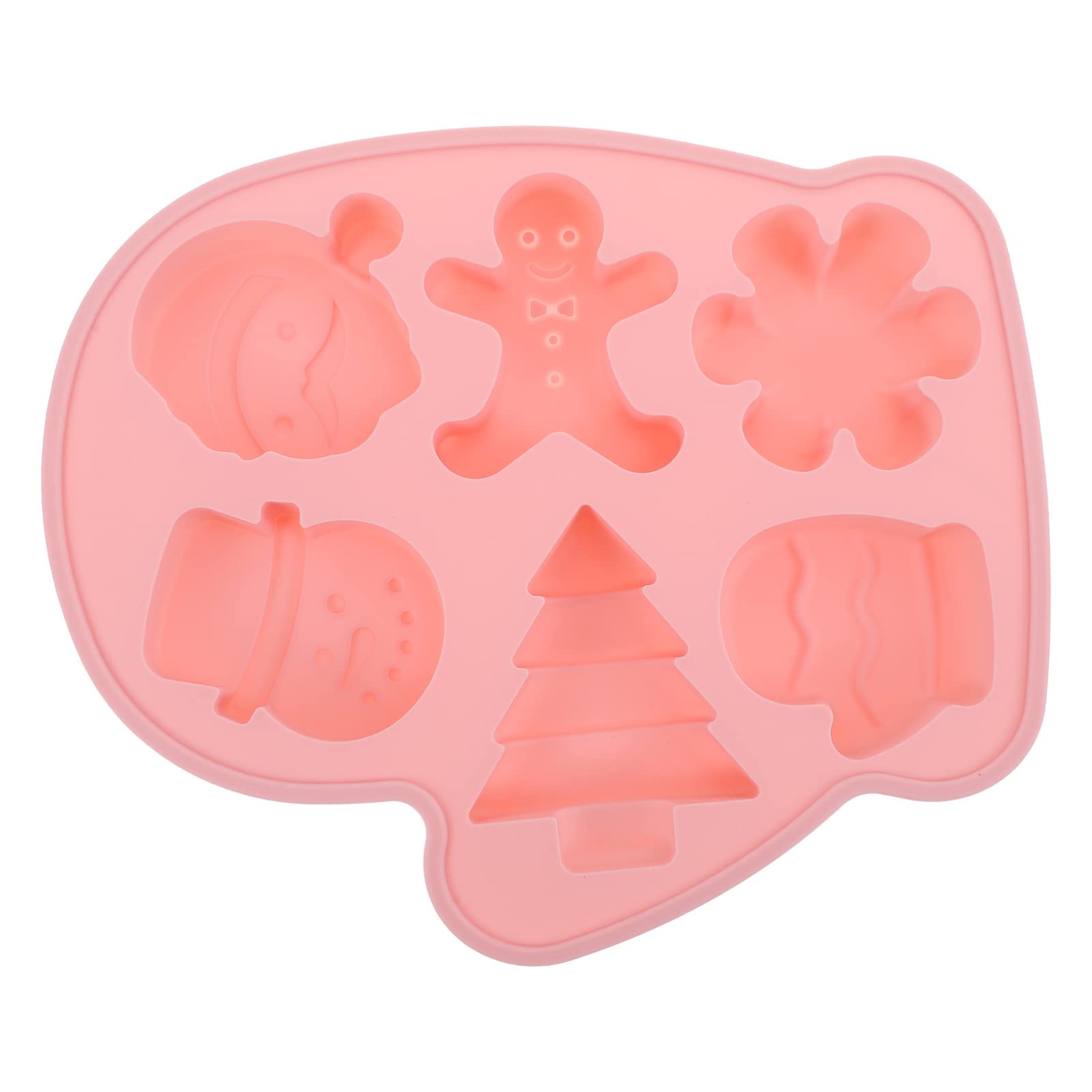 Premium Silicone Christmas Baking Mold Set - Snowman & Xmas Tree Cookie Molds for Biscuits, Fondant, Cake Decorating, DIY Desserts, Bread & Ice (Random Color) | Perfect for Holiday Baking, Gift Making & Christmas Party Treats