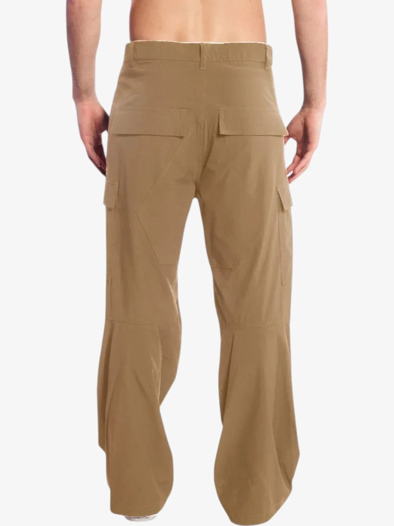 Volcom Men's Baggy Cargo Pants - Brown Casual Streetwear Trousers for Skateboarding & Urban Fashion