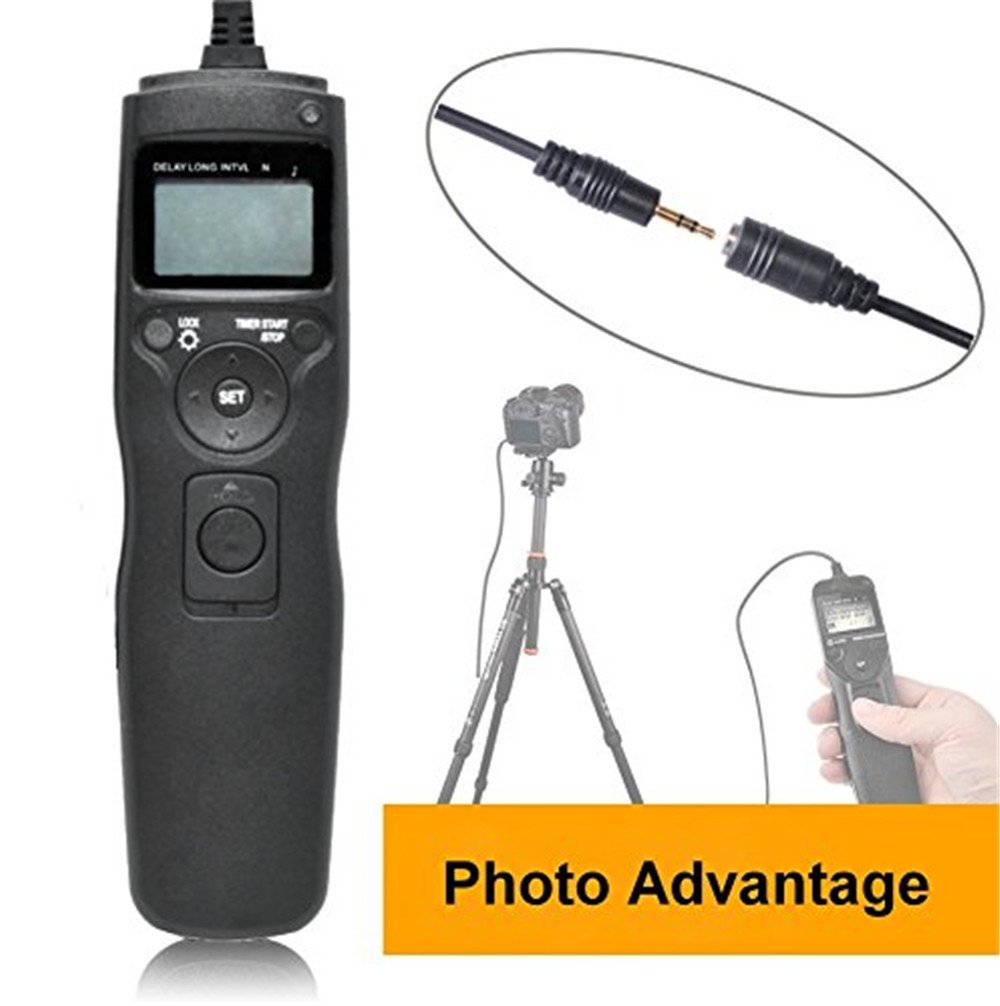 Wireless Timer Remote Shutter Release for Canon DSLR Cameras - Compatible with 2000D, T7, 550D, 60D, 70D, 80D, 90D, 5D, 6D, 7D & More - Perfect for Time-Lapse, Group Photos & Long Exposure Photography