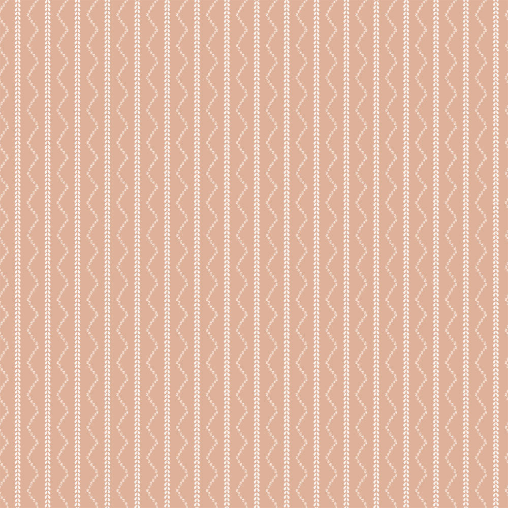 Nesting With Grace Rick Rack Stripe Peel and Stick Wallpaper - Self-Adhesive Removable Wallpaper for Bedroom, Living Room, Nursery Decor