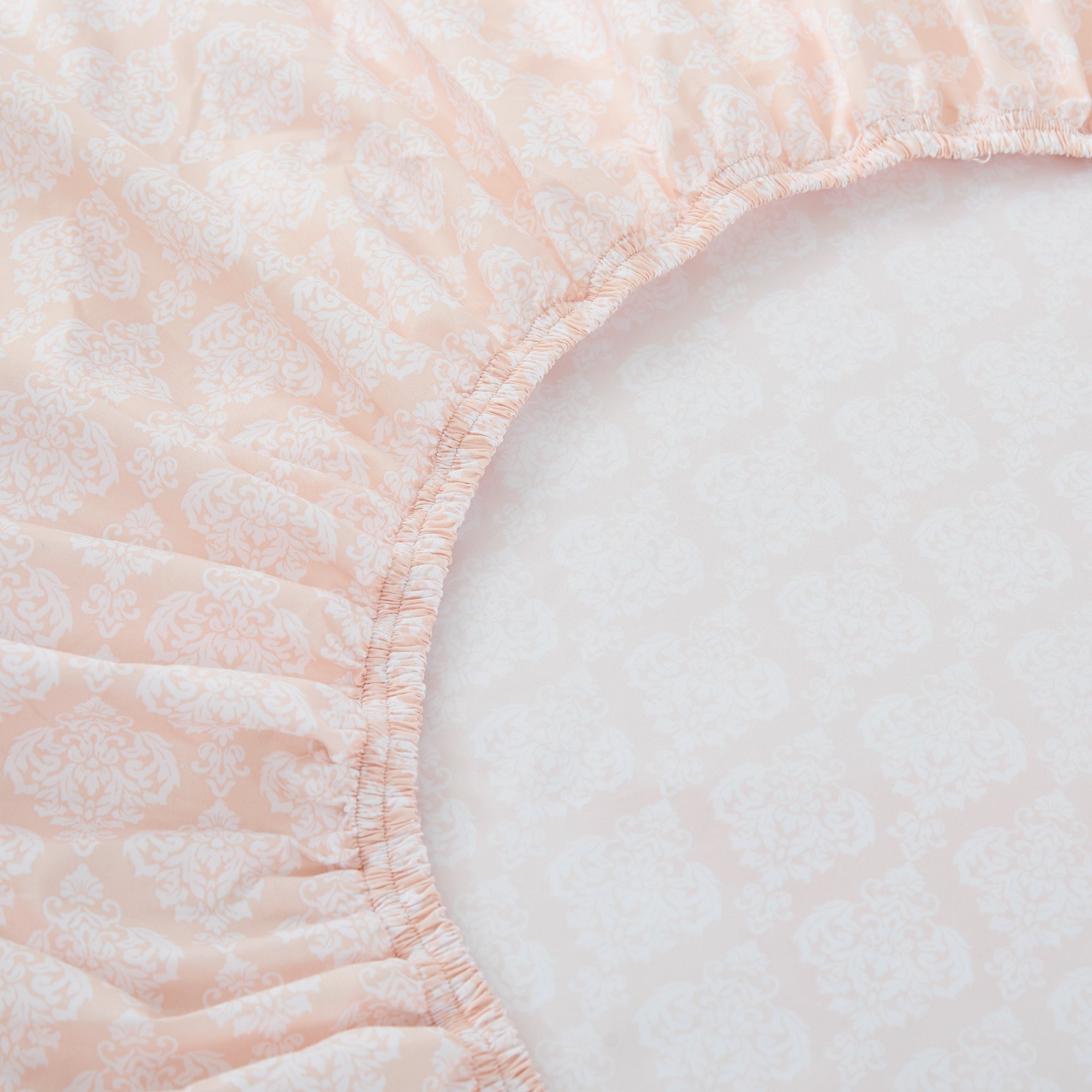 Luxury Romer Damask Sheet Set - 100% Cotton, King Size, Wrinkle-Free - Perfect for Master Bedroom, Guest Room & Hotel Use