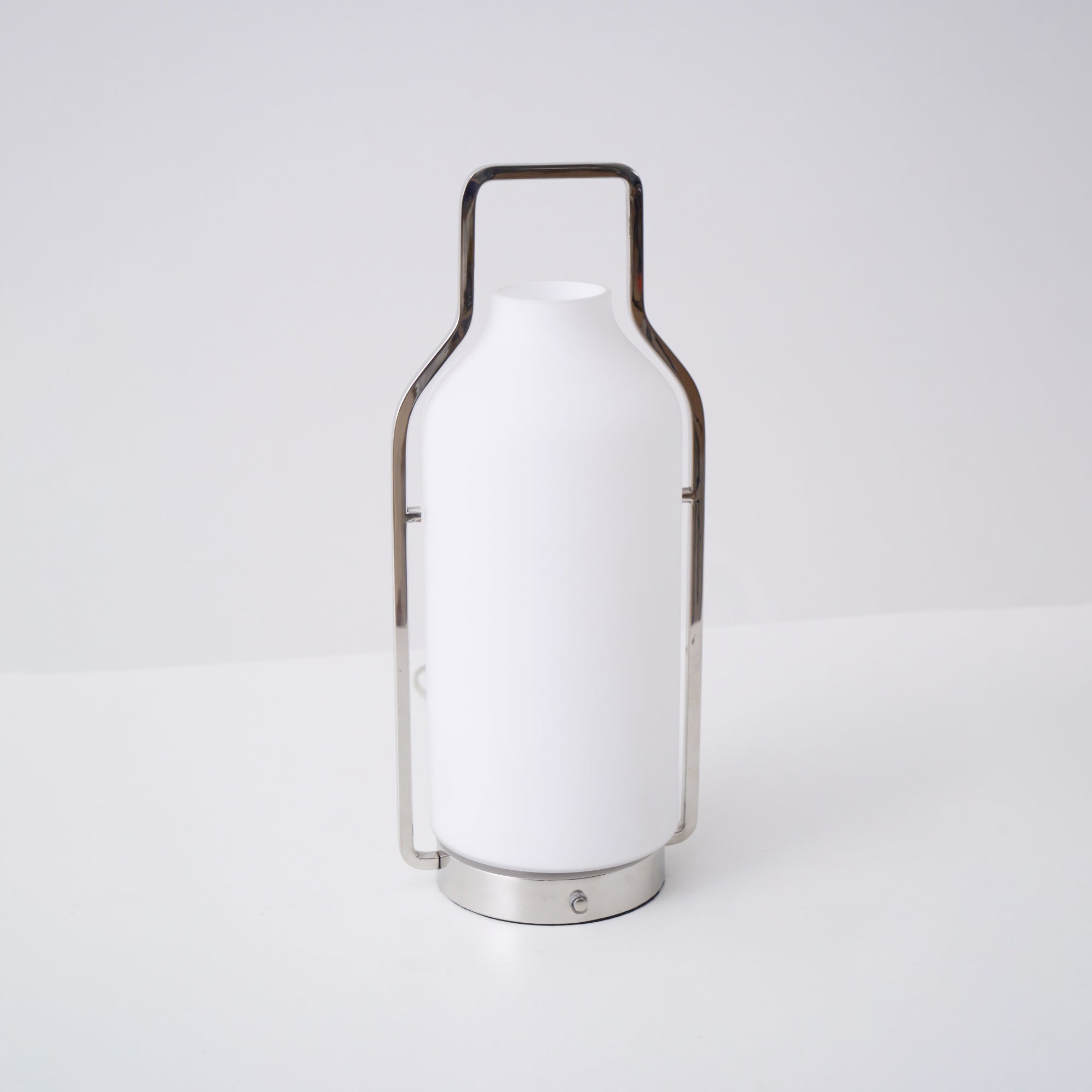 Vintara Modern LED Lantern Table Lamp - Dimmable Battery Operated Indoor/Outdoor Lighting for Bedroom, Patio, and Camping