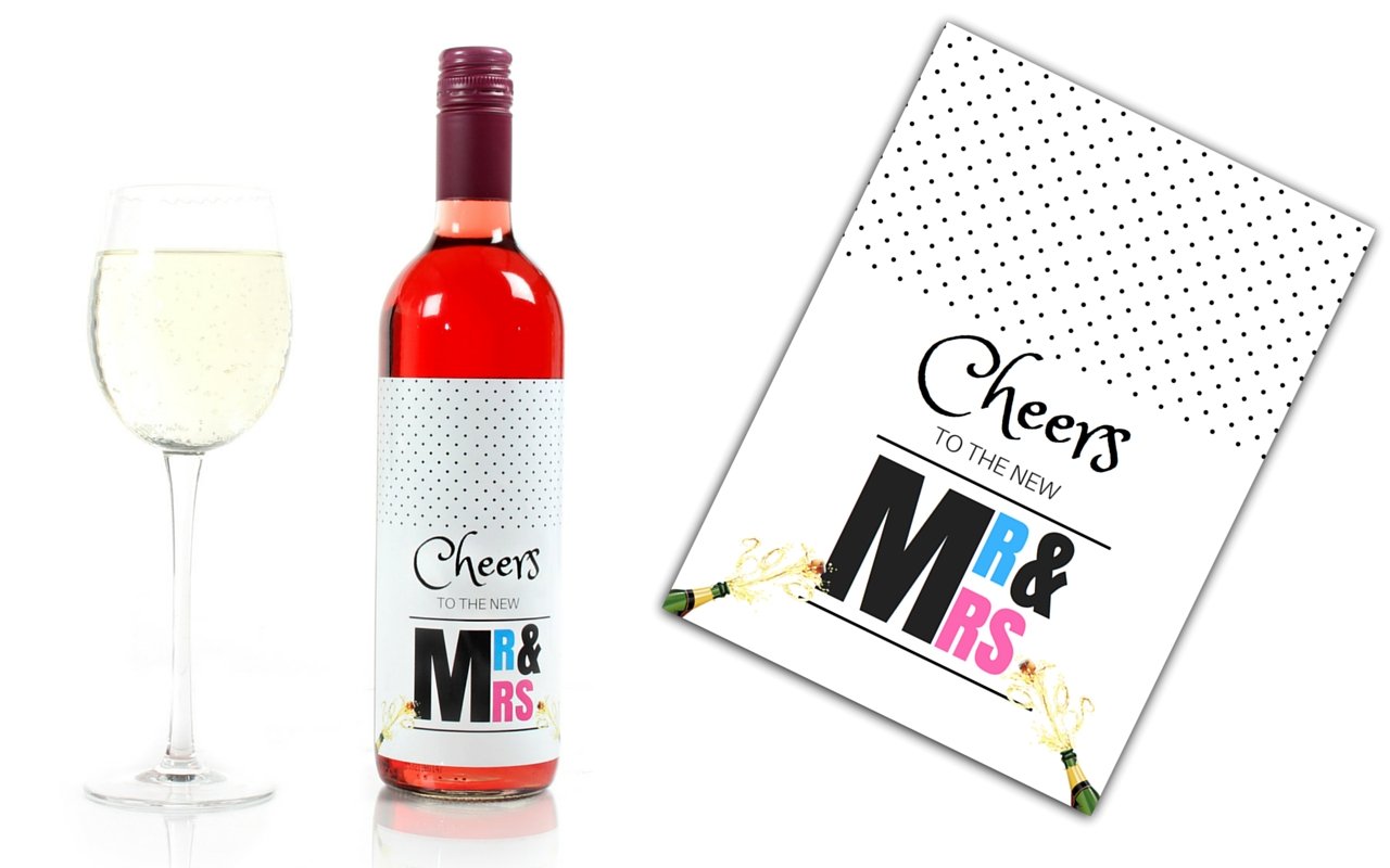 Elegant Wine Bottle Labels for Weddings & Parties - Perfect for Bridal Showers & Bachelorette