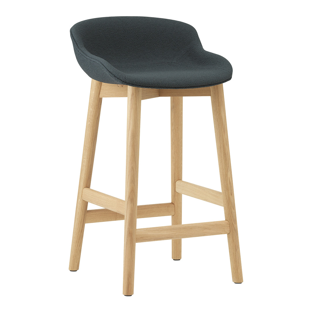 Stylish Hyg Counter Stool with Full Upholstery & Wood Base - Perfect for Kitchen Islands, Breakfast Bars & Home Decor