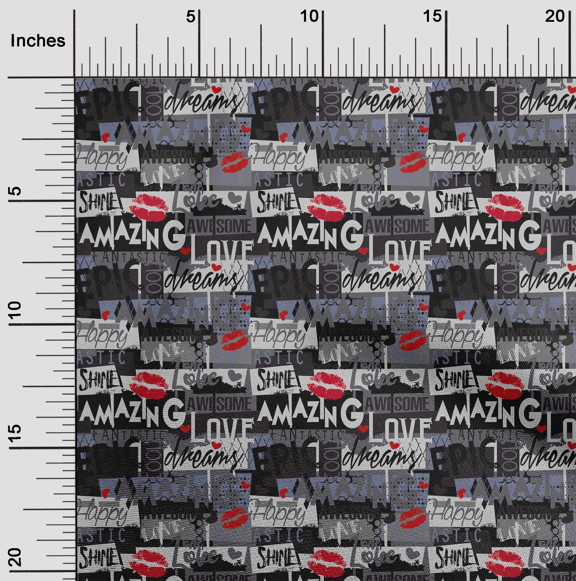 oneOone Rayon Gray Printed Fabric by The Yard - 56 Inch Wide Sewing Material for DIY Clothing, Dresses & Home Decor Projects | Soft Textured Fabric for Quilting, Crafts & Fashion Design