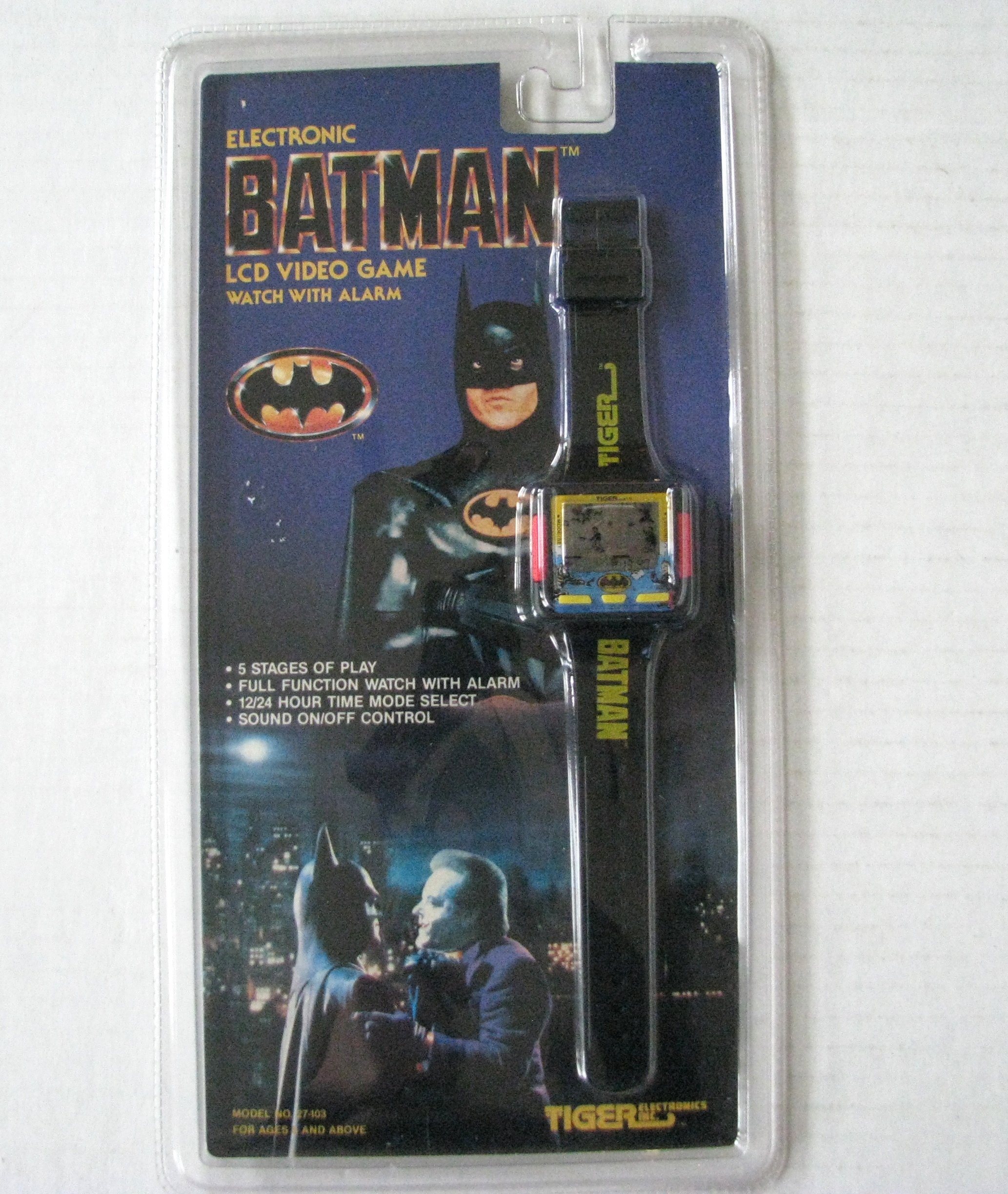 Batman LCD Video Game Watch with Alarm - Retro Gaming Watch for Kids & Adults - Perfect for Gifts, Collectibles & Everyday Wear