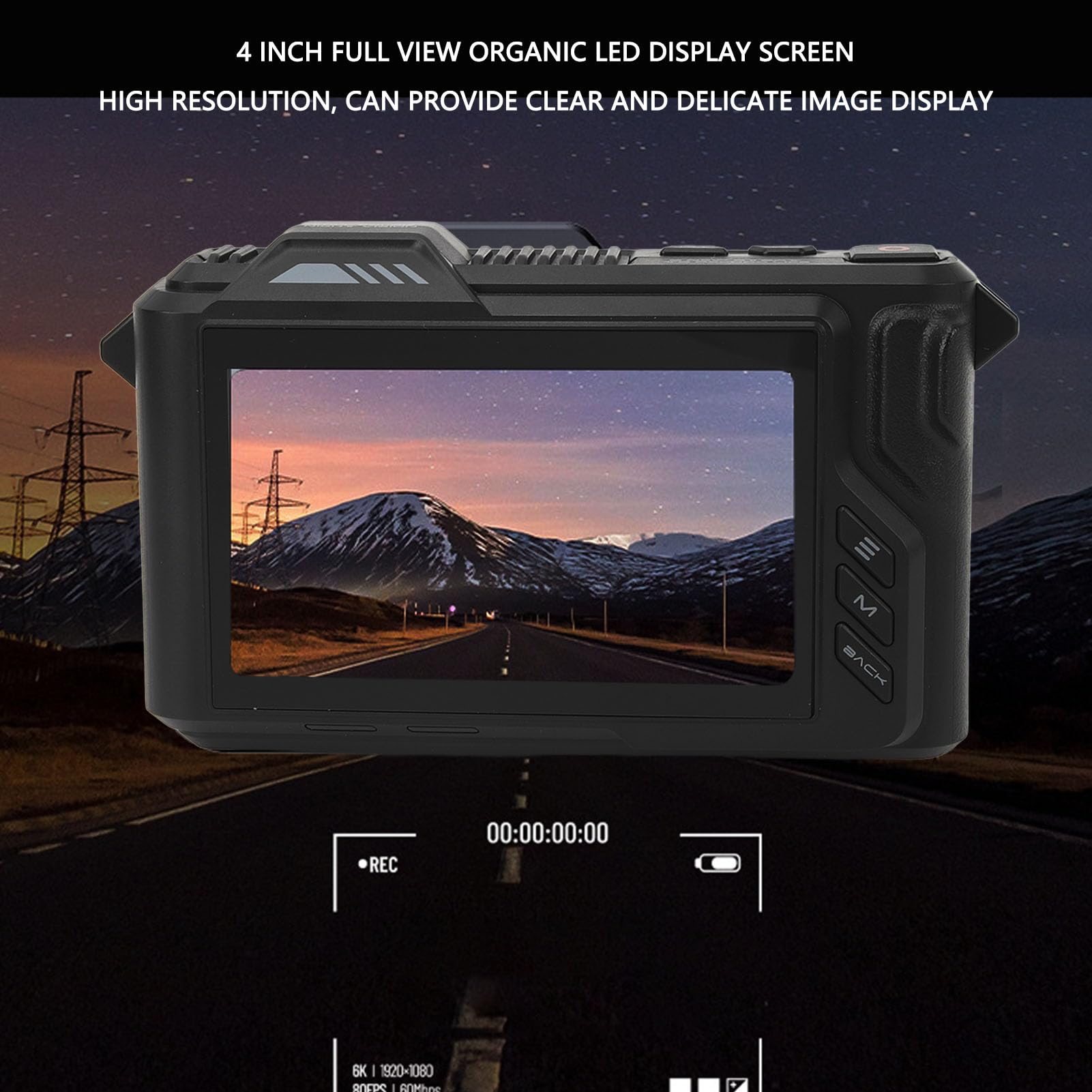 5K Digital Camera, 50MP WiFi Vlogging Camera with 50X Digital Zoom, Night Vision Autofocus Anti-Shake Compact Camera with 4