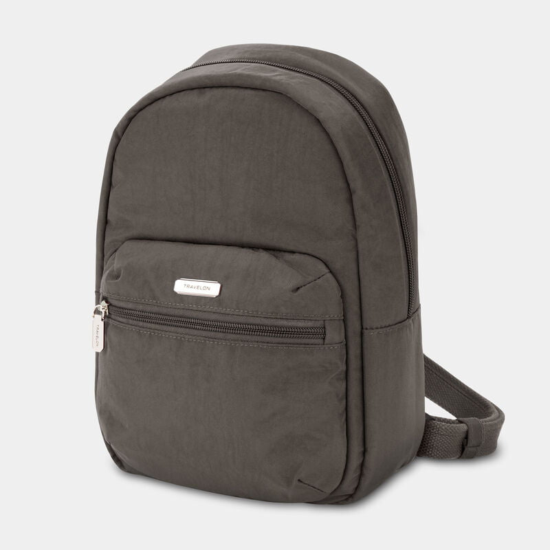 Travelon Anti-Theft Small Backpack for Women & Men - RFID Blocking, Slash Resistant, Lightweight Daypack for Travel, Commuting & Outdoor Adventures