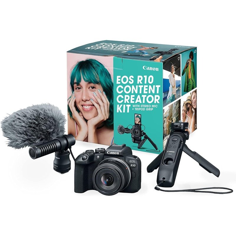 Canon EOS R10 Mirrorless Camera for Vlogging - 24.2MP APS-C Sensor, 4K Video, Dual Pixel AF | Perfect for YouTube, Travel & Content Creation