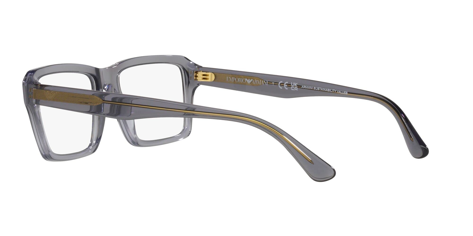 Emporio Armani EA3206 Men's Rectangular Polarized Sunglasses - UV Protection for Driving, Outdoor & Fashion