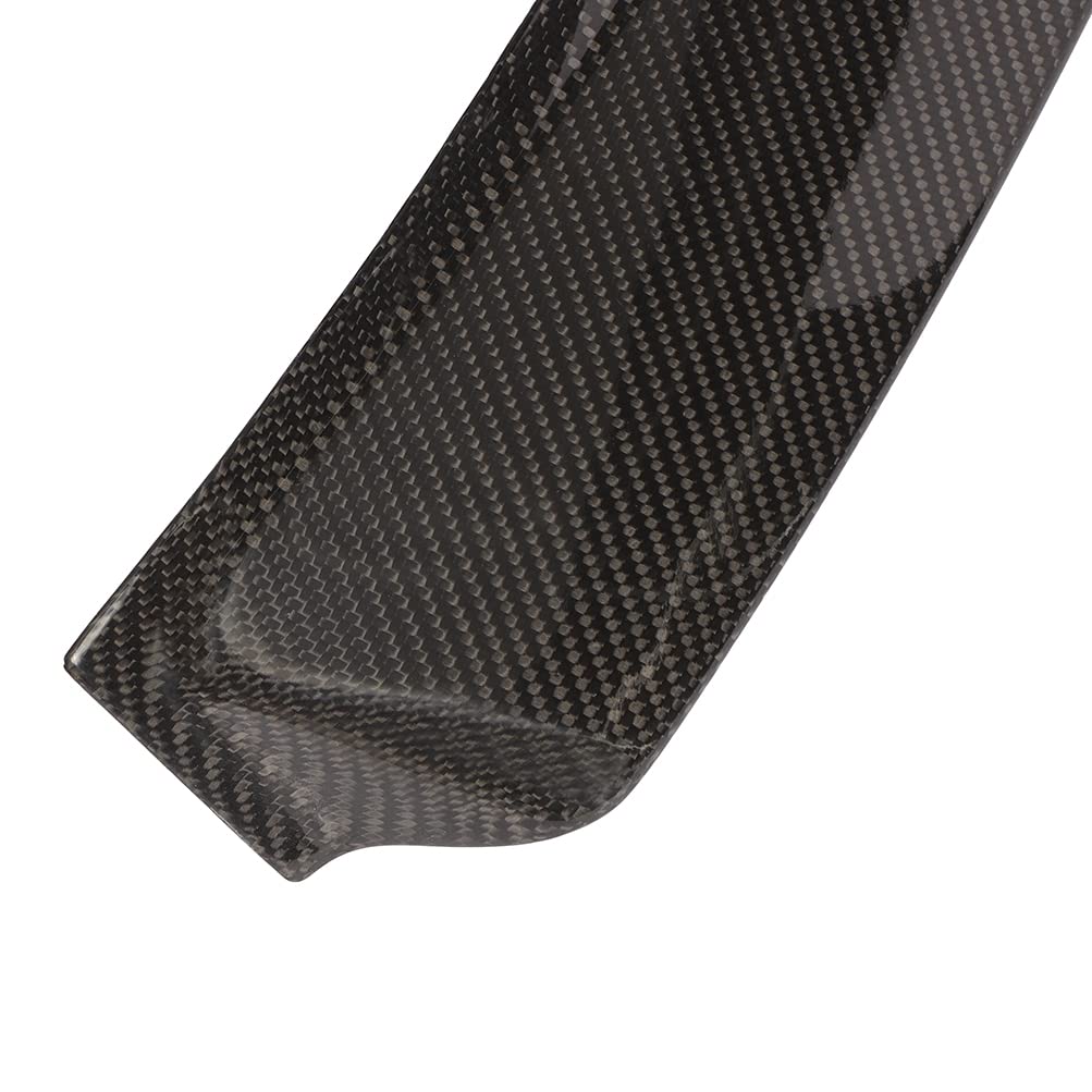Carbon Fiber Rear Roof Spoiler for 2017-2021 Infiniti Q60 Coupe - Glossy Black Rear Window Spoiler Wing - Enhances Aerodynamics & Sporty Style - Perfect for Car Enthusiasts & Performance Upgrades