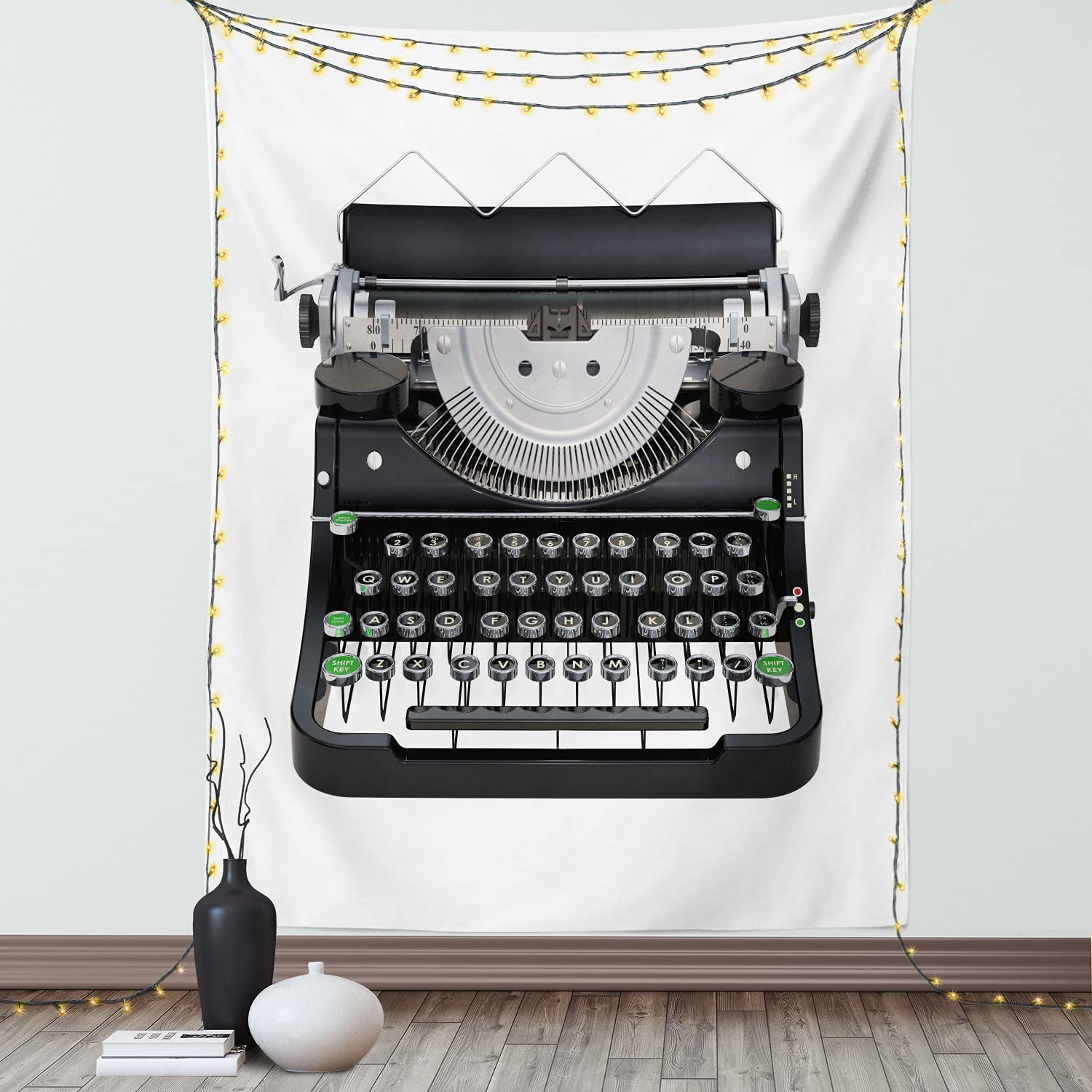 Vintage Typewriter Tapestry Wall Art - 40