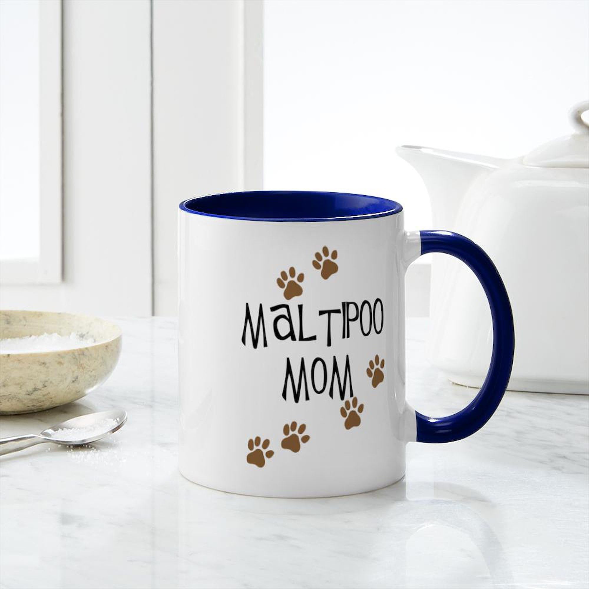 Best Maltipoo Mom Coffee Mug - 11 oz (325 ml) Ceramic Tea Cup for Dog Lovers - Perfect for Home, Office & Gifts