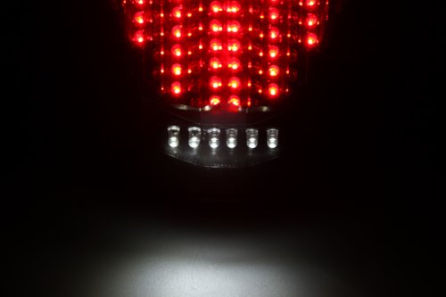 Sequential LED Tail Lights Clear Lens for 2009-2017 Yamaha FZ6R - High Visibility Brake Lights for Night Riding & Enhanced Safety