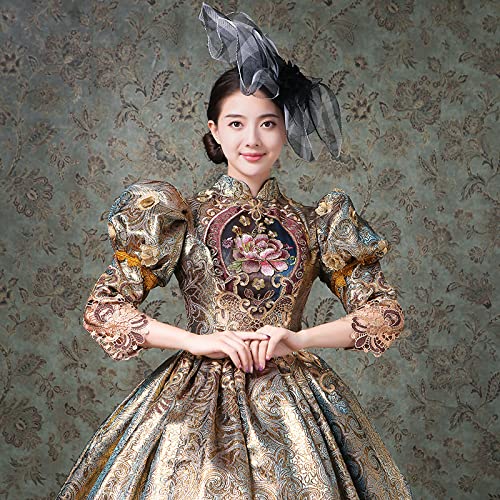 Victorian Renaissance Queen Dress for Women - Elegant Long Rococo Masquerade Ball Gown | Perfect for Costume Parties, Halloween, Cosplay & Historical Reenactments