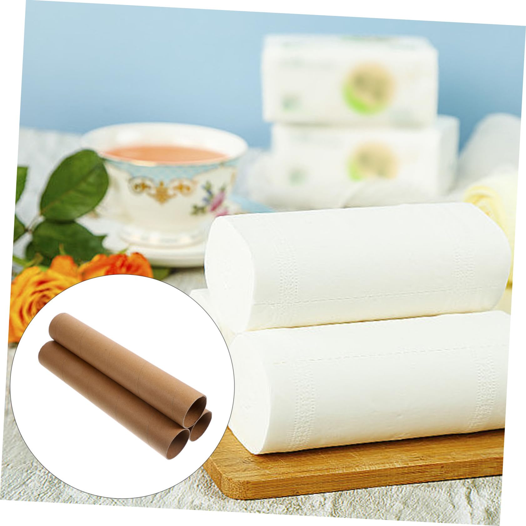 ULDIGI 3 Pack Cardboard Tubes for DIY Crafts - Round Paper Rolls for Art Projects, Scrapbooking & School Supplies - Perfect for Gift Wrapping, Home Decor & Kids Activities