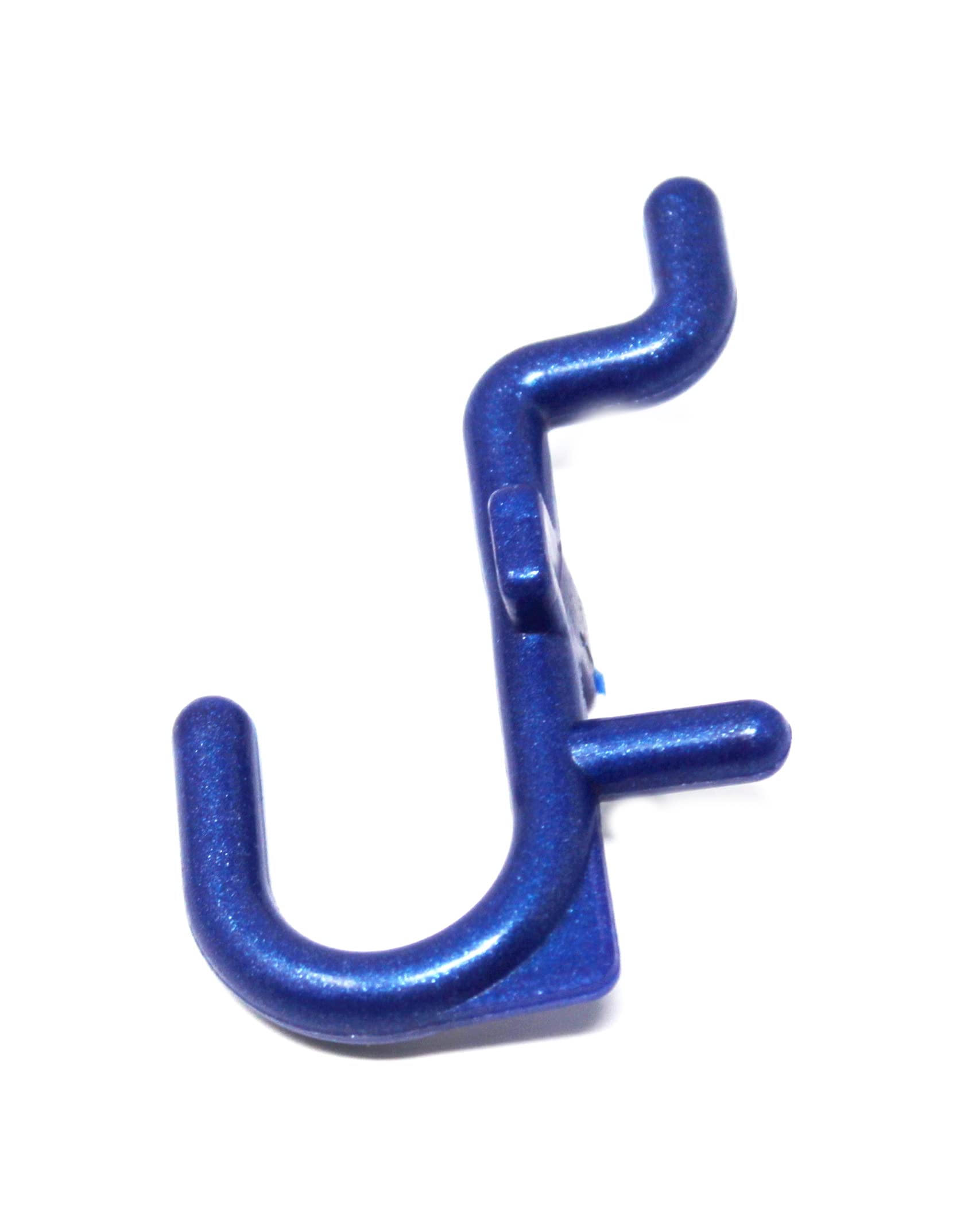 JSP Manufacturing Plastic J-Style Pegboard Hooks - 50 Pack Blue Non-Locking Tool Hooks for Garage Storage, Workshop Organization & Craft Room Accessories | Perfect for Hanging Tools, Gardening Supplies & DIY Projects