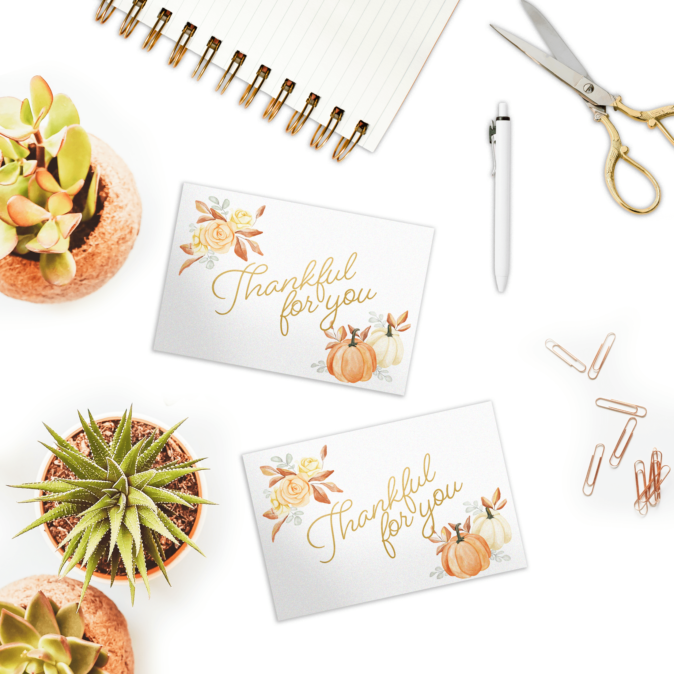 Thankful for You Greeting Cards - Heartfelt Appreciation Cards for Friends & Family - Perfect for Thanksgiving, Holidays & Special Occasions