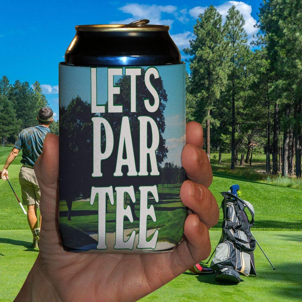 VictoryStore Insulated Can & Beverage Coolers - Custom Golf Tournament Design 'Let's Par Tee' - Set of 48 - Perfect for Golf Outings, Tailgates & Outdoor Parties