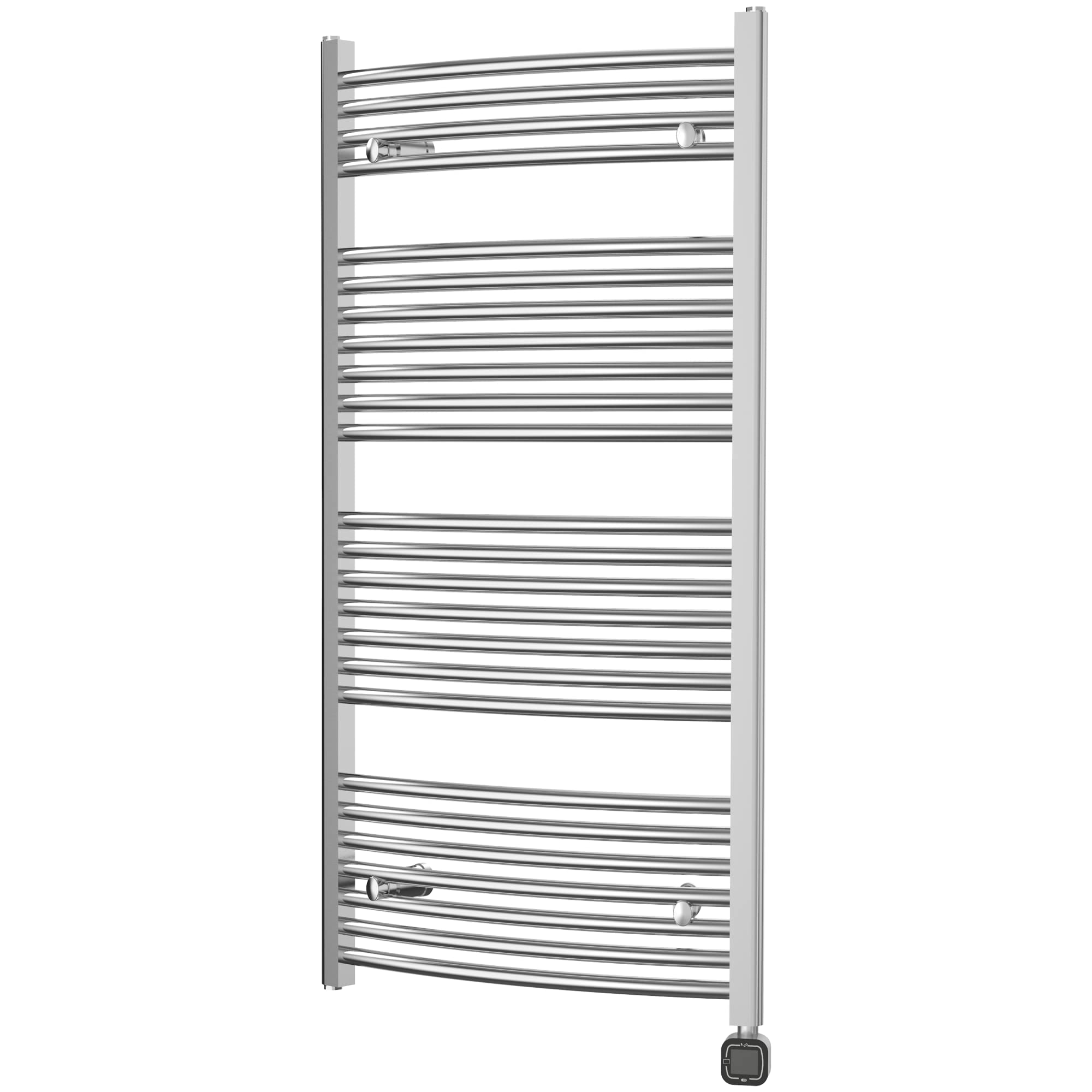 HEATGENE Smart Towel Warmer with Timer & Temperature Control - Large Electric Heated Towel Rack with Alexa & Google Home Compatibility - Bathroom Luxury Essentials for Spa, Hotel & Home Use (Chrome)