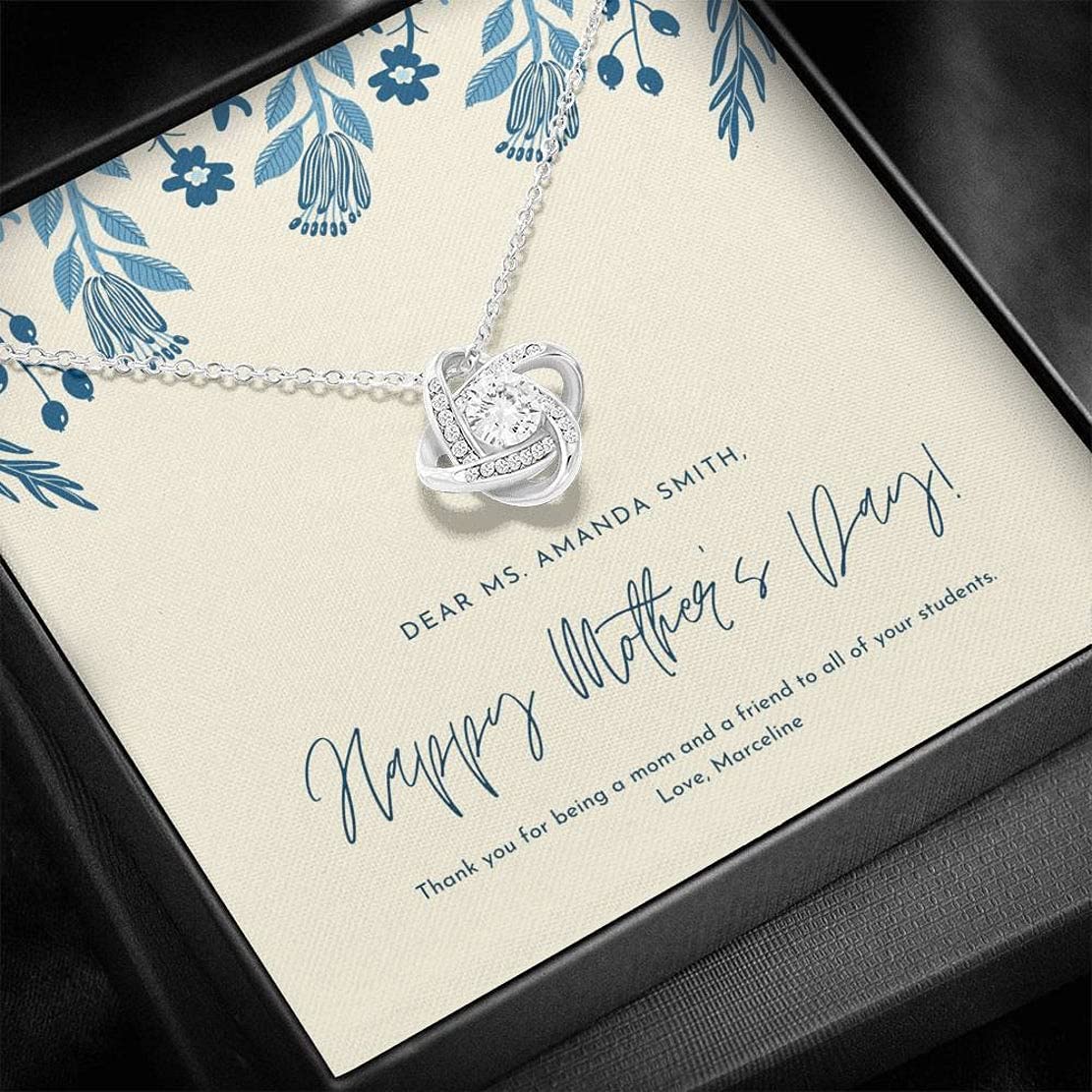 Custom Stepmom Necklace - Personalized Birthday & Mother's Day Gift for Stepmother from Husband or Son - Thoughtful Present for Adoptive Mom - Engraved Jewelry for Christmas, Birthday & Vacation - Perfect for Special Occasions & Heartfelt Moments