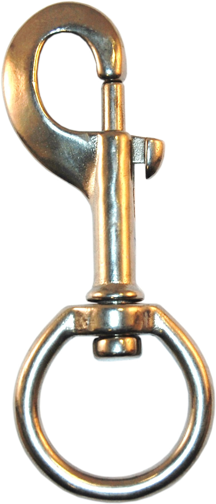 Stainless Steel Beaver Single End 124mm Bolt Snap - Heavy Duty Swivel Hook for Dog Leashes, Keychains, and Outdoor Gear
