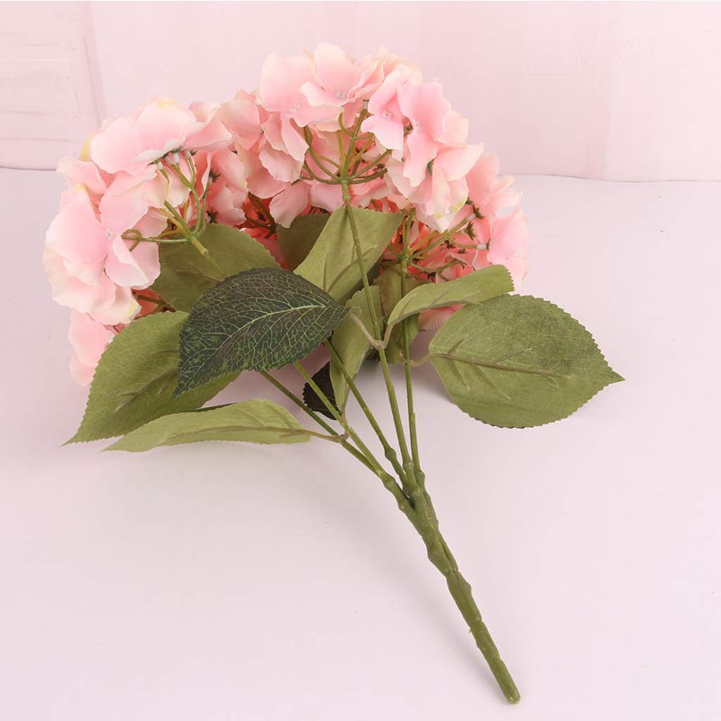 Taotenish Artificial Hydrangea Flowers - Silk Fake Bouquet for Wedding, Party, Home Decor (Light Pink) | Perfect for Centerpieces, Table Arrangements & Event Decorations