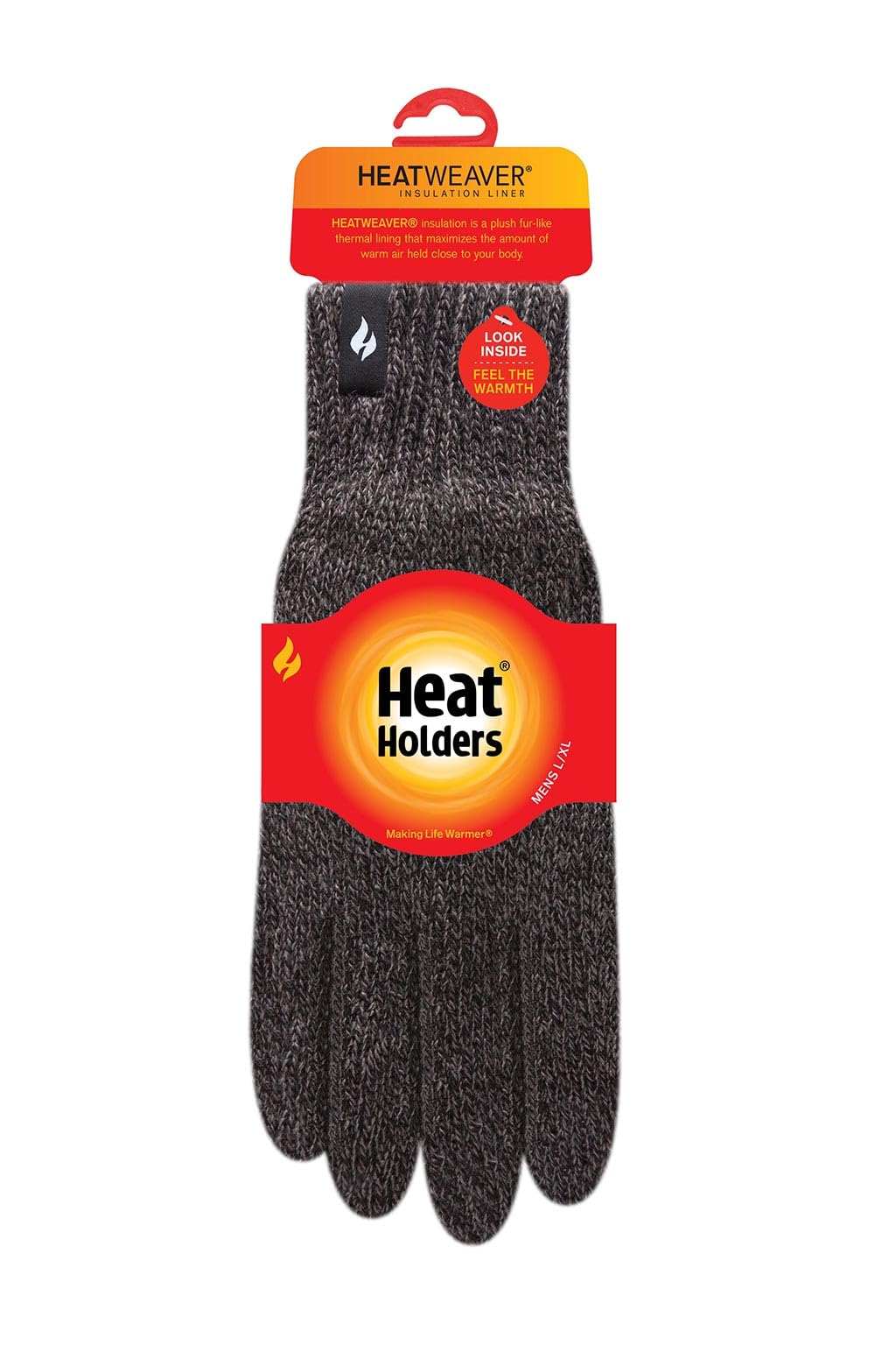 Heat Holders Men's Thermal Winter Gloves - Warmest Thermal Gloves for Outdoor Activities, Skiing, Snowboarding & Cold Weather