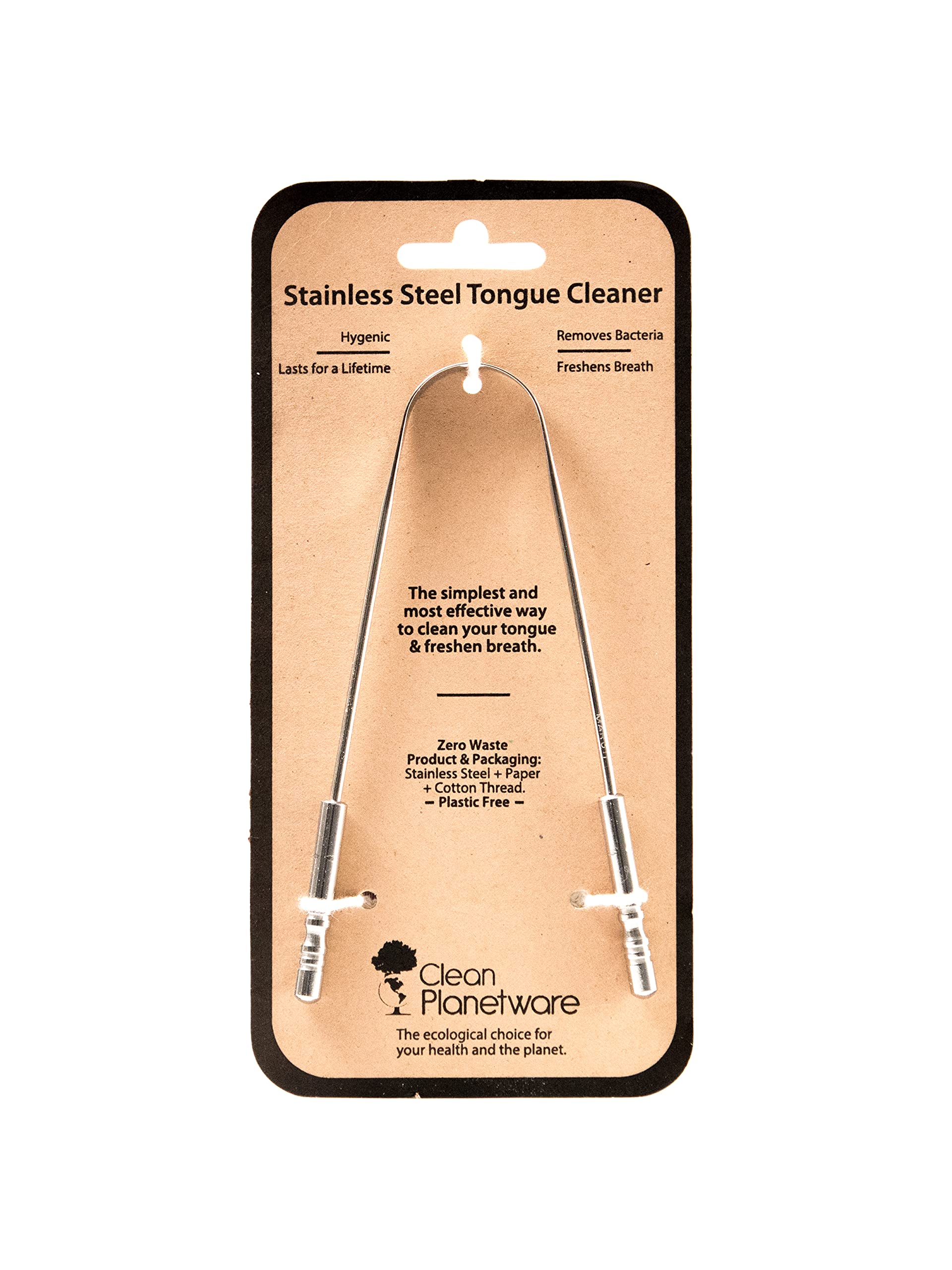 Premium Stainless Steel Tongue Cleaner for Fresh Breath - Hygienic Oral Care Scraper with Eco-Friendly Card Packaging | Perfect for Daily Dental Hygiene, Travel & Bad Breath Prevention