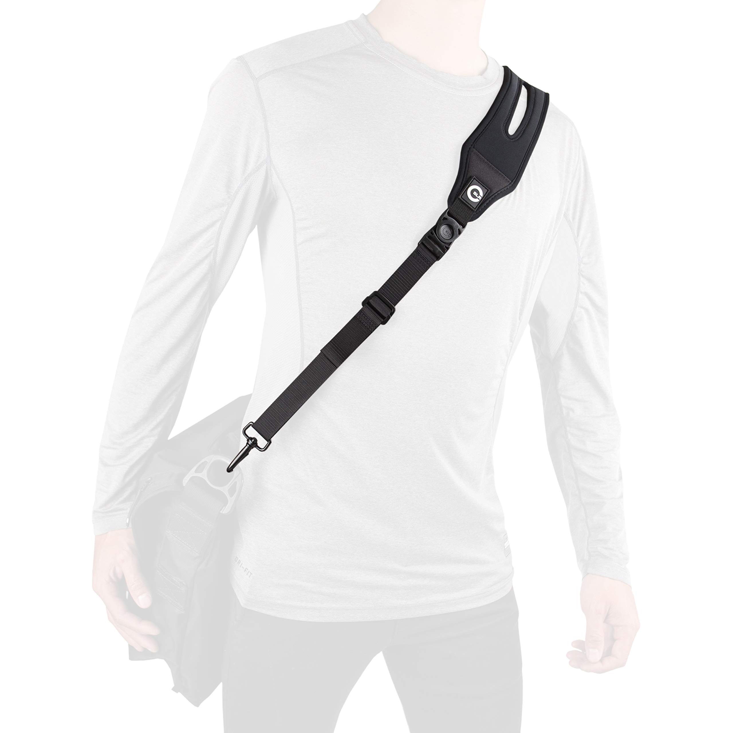 Ultra Comfortable Ergonomic Bag Strap with Cushioned Shoulder Pad - Adjustable for Duffle, Messenger, Laptop & Gym Bags - Perfect for Travel, Work & Fitness