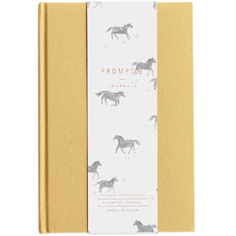 Adoption Memory Book - Keepsake Journal for Childhood History & Life Stages from Birth to Age 18 | Elegant Unisex Design for Boys & Girls | Perfect for Adoptive Parents, Baby Showers & Family Gifts (Ochre)