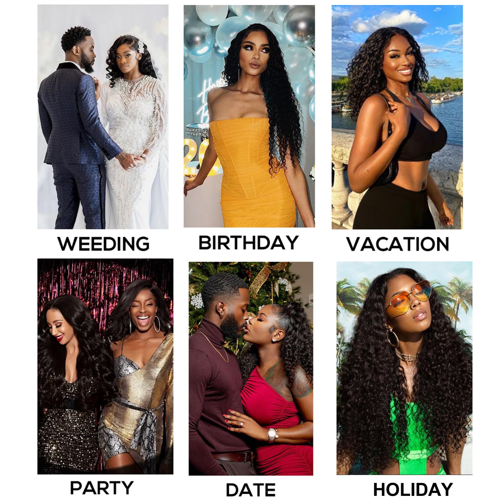30 Inch Deep Wave Lace Front Human Hair Wig - 13x4 HD Lace Pre-Plucked Natural Color 200% Density - Perfect for Daily Wear, Cosplay, and Special Occasions