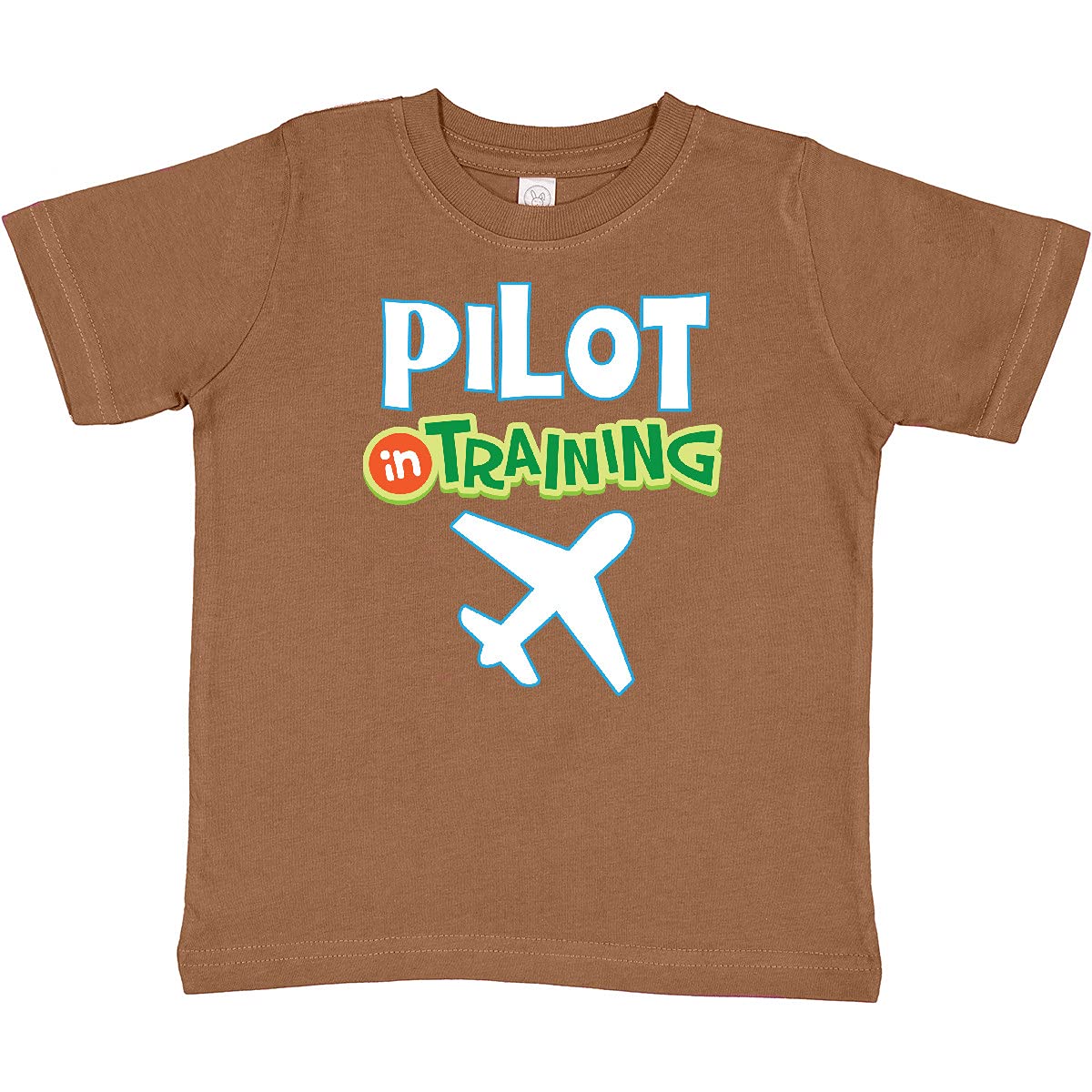 Inktastic Pilot in Training Airplane Boys Future Job Toddler T-Shirt - Cute Aviation Themed Outfit for Kids, Birthday Gifts & Career Day Costumes