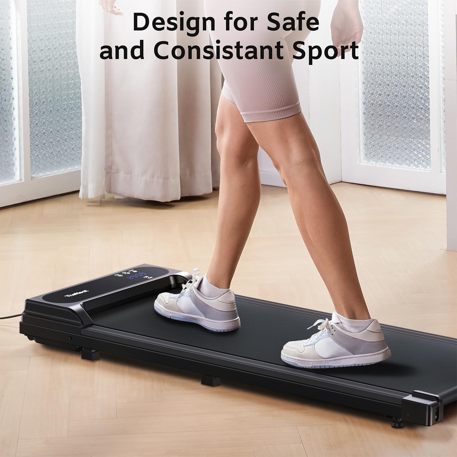 NeatWalk Under Desk Treadmill - Foldable Walking Pad for Home & Office Use | Portable Jogging & Running Machine for Small Spaces | Perfect for Workouts While Working or Watching TV
