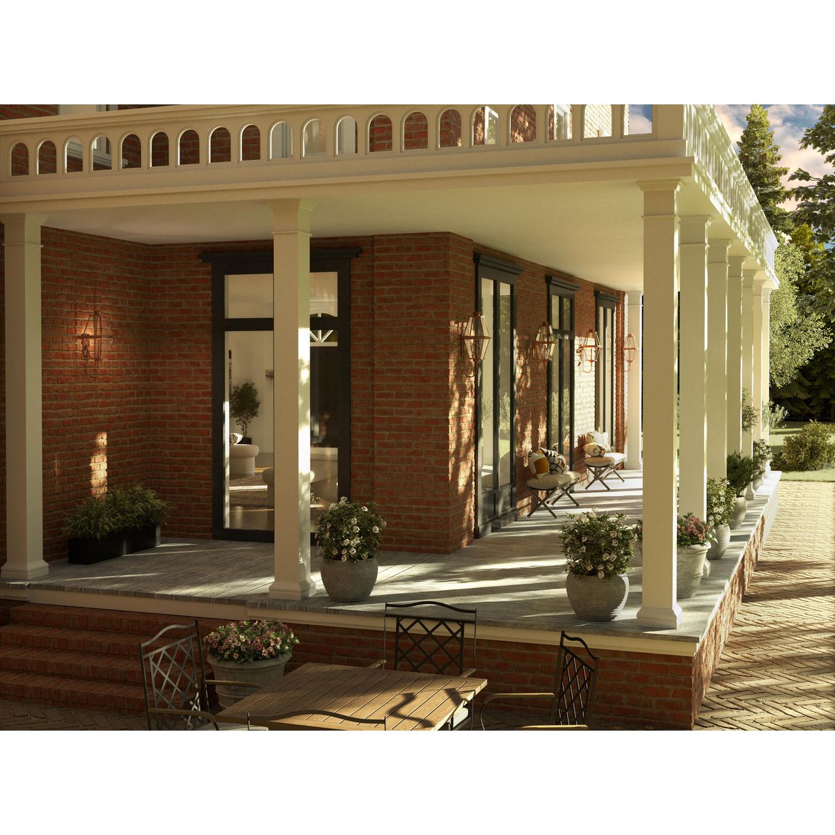 Bradshaw Collection Large Clear Glass Outdoor Wall Lantern - Elegant One Light Fixture for Porch, Patio, Garden & Exterior Home Decor