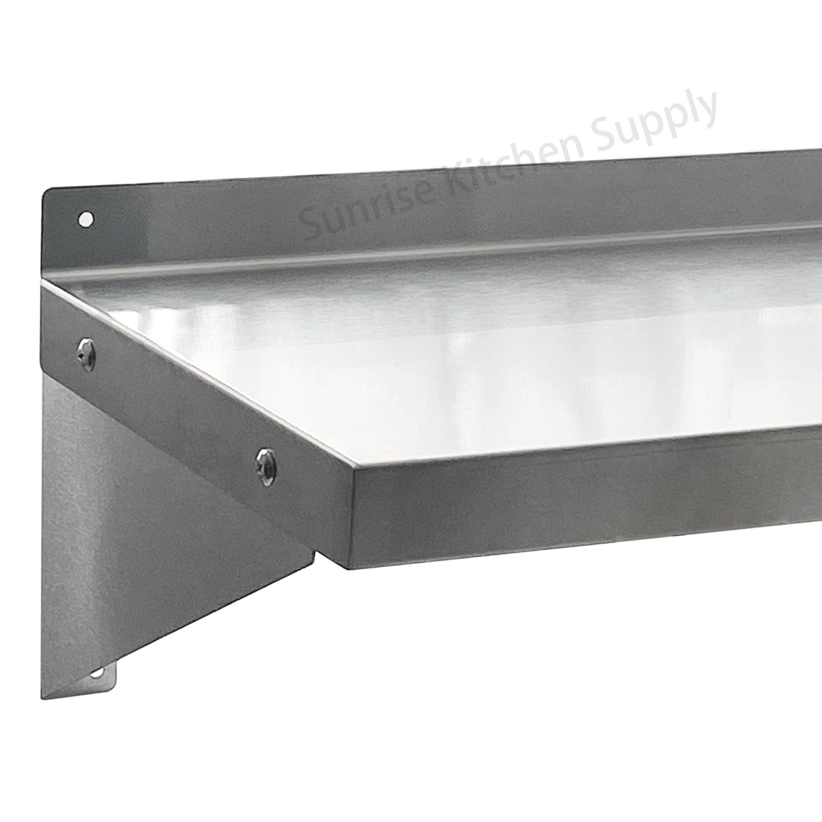 Commercial 430 Stainless Steel Wall Shelf - NSF Certified, Heavy Duty Restaurant & Bar Shelving (12x60 Inch) - Perfect for Kitchen Storage, Hotel Pantry Organization & Backsplash Protection