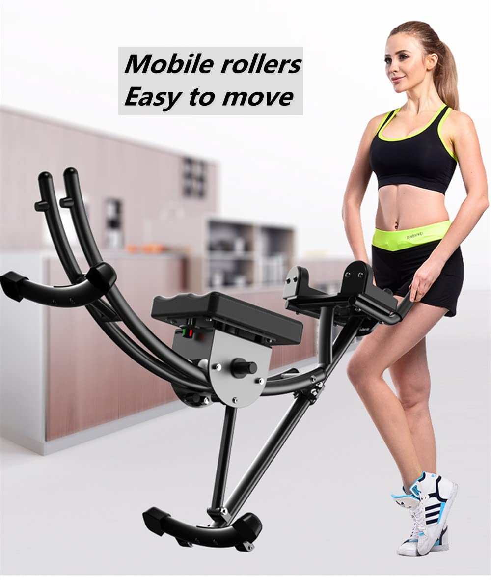 Adjustable Ab Machine for Home Gym - Core Workout Equipment for Stomach & Abs Training - Strength Exercise Machine for Women & Men - Perfect for Home Fitness & Toning