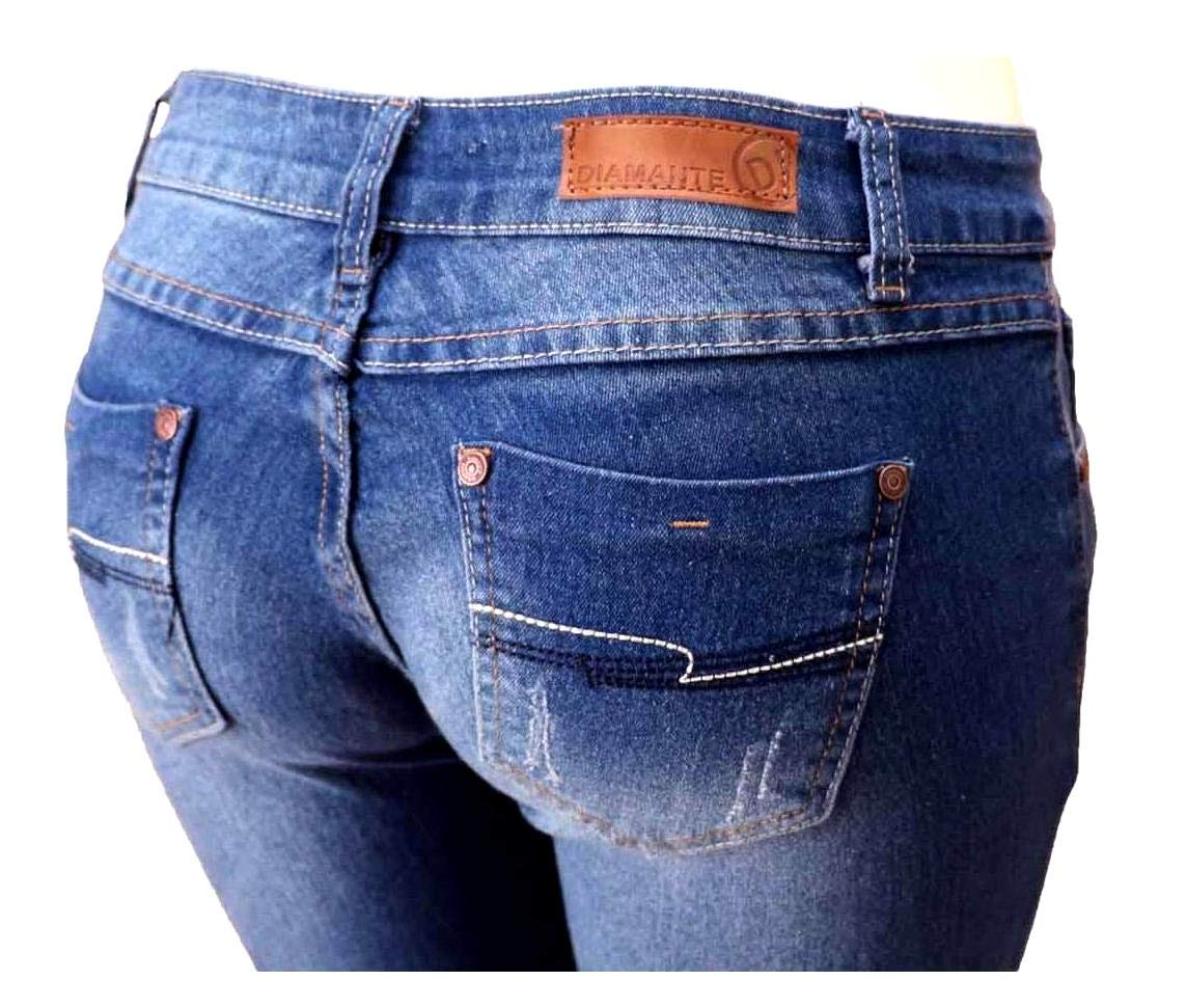 Women's Distressed Ripped Skinny Jeans - Stretch Denim Pants in Blue for Casual Wear & Street Style | Perfect for Everyday Outfits, Parties & Date Nights